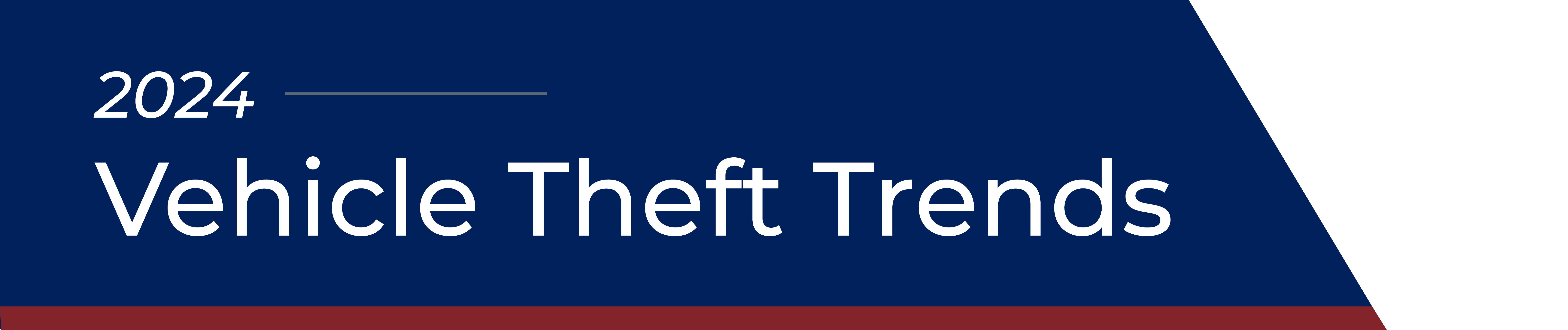 2024 Vehicle Theft Trends - The most stolen vehicles in the United States