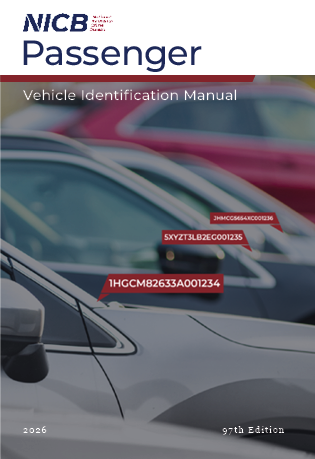 The cover image of the 2026 Passenger VIN Manual