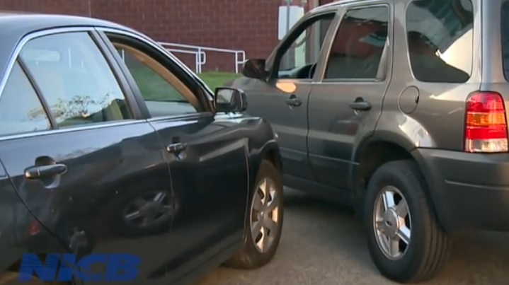 Cars about to be in an accident