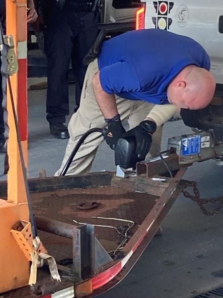 Fifty personal trailers were stamped